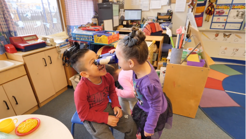 young children in classroom