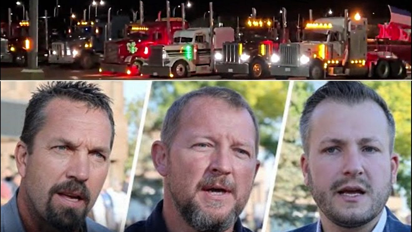   Three peaceful protesting truckers face 10 years in jail and need our help Truckers-1320x743
