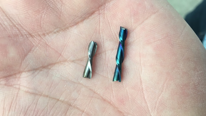 Some of the problems we have faced ... broken drill bits.