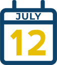 July 12 Calendar Icon