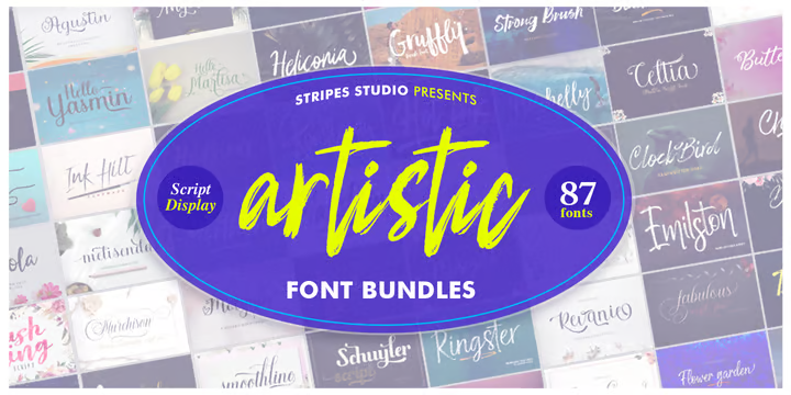 The Artistic Font Bundles Discoutn Sale