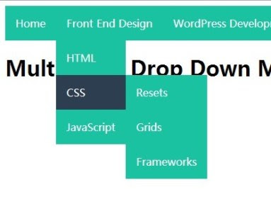 Create A Multi-Level Drop Down Menu with Pure CSS