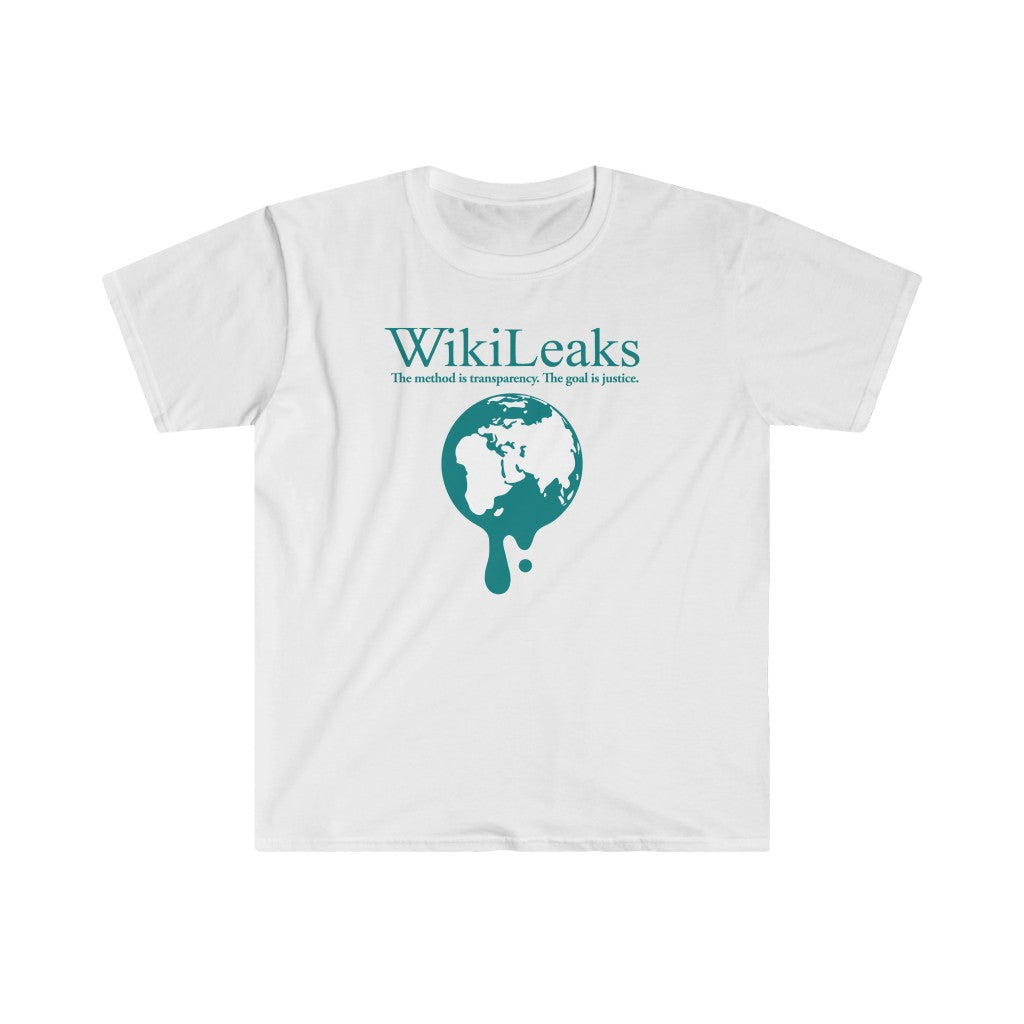 WikiLeaks Dripping Globe - Men's Fitted Premium Tee