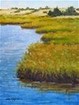 'Chappaquiddick Marshes II' An Original Oil Painting by Claire Beadon Carnell 30 Paintings in 30 Day - Posted on Thursday, January 8, 2015 by Claire Beadon Carnell