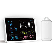 YUIHome Wireless Digital Weather Station Alarm Clock