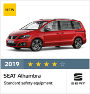 SEAT Alhambra - Resultados Euro NCAP Diciembre 2019 - 4 estrellas