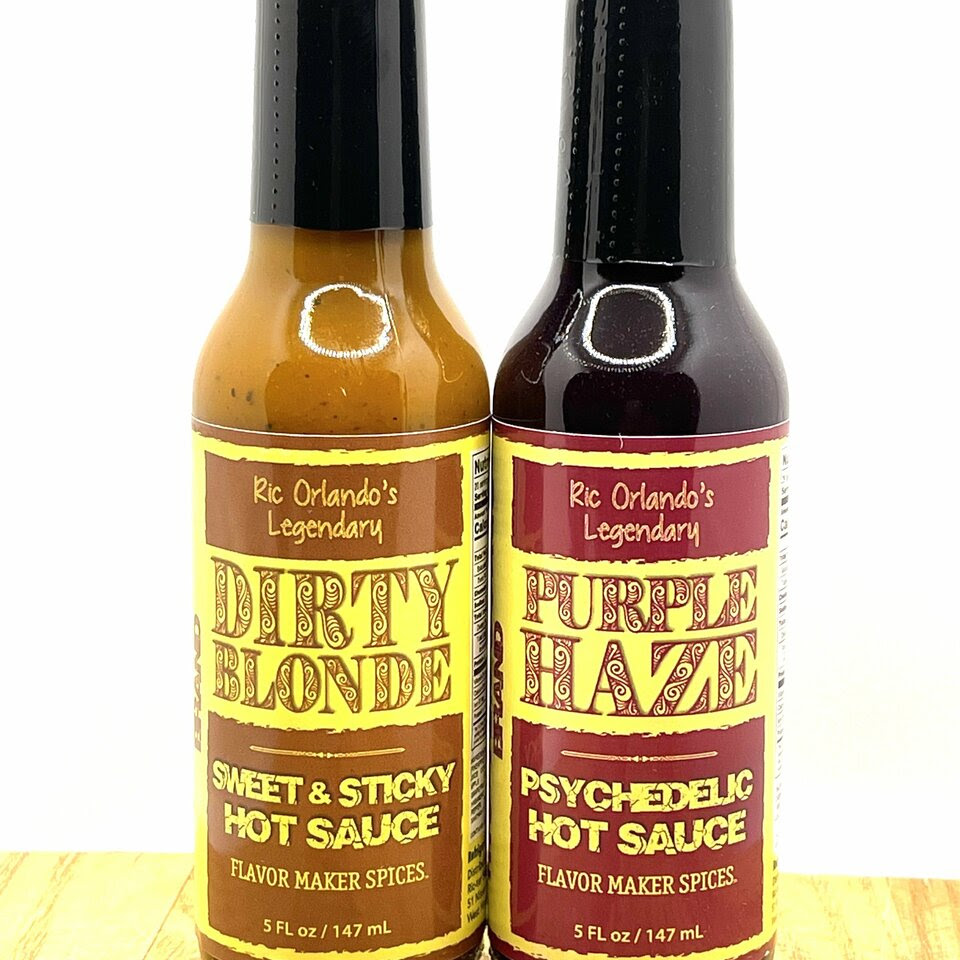 Hot and Sweet Combo- Purple Haze and Dirty Blonde Hot Sauce