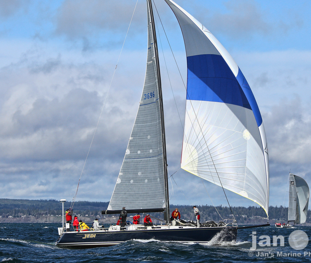 J/160 JAM sailing off Seattle, WA