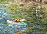 Kayaking Together,seascape,oil on canvas,9x12,price$350 - Posted on Tuesday, March 10, 2015 by Joy Olney