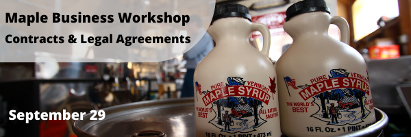 Workshop for maple syrup companies on contracts and legal agreements