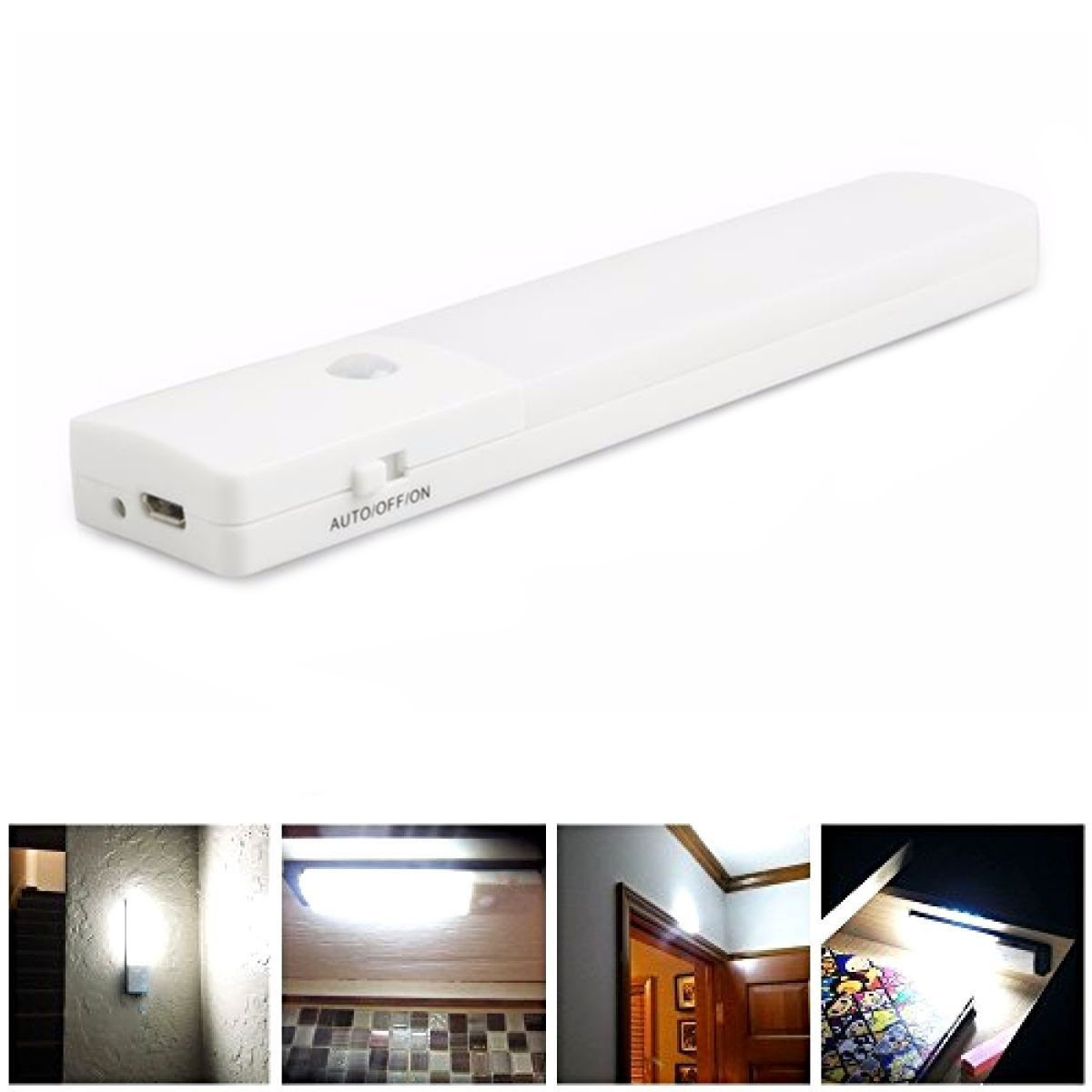 USB LED Motion Sensor Cabinet Night Light