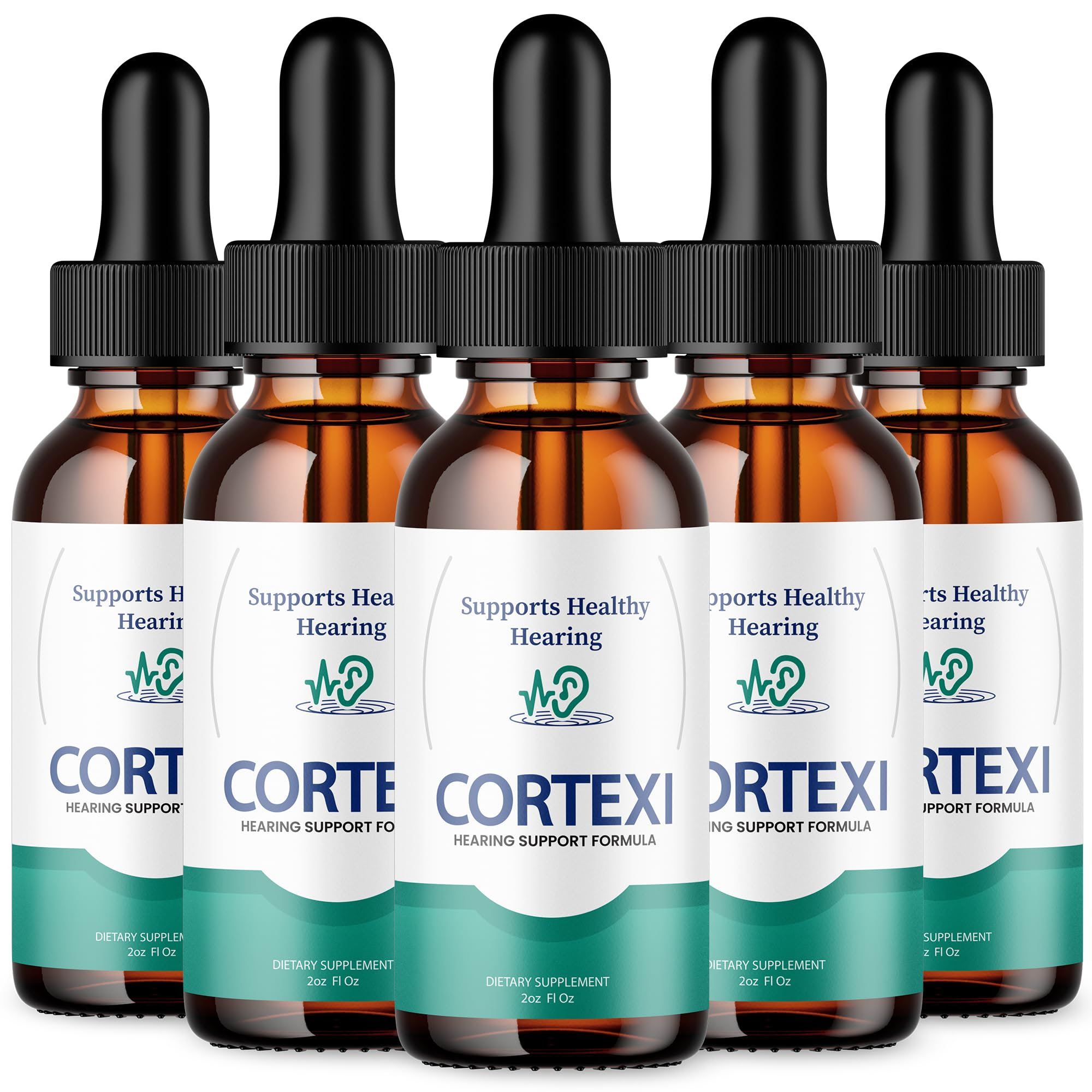 Amazon.com: (5 Pack) Cortexi Ear Drops - Official Formula - Cortexi  Tinnitus Treatment Cortexi Hearing Support Drops, Cortexi for ringing in  ears, Cortexi Supplement Drops Maximum Strength New Improved (5 oz) :  Health & Household