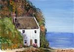 Cottage by the Sea ACEO - Posted on Sunday, March 1, 2015 by Janet Graham