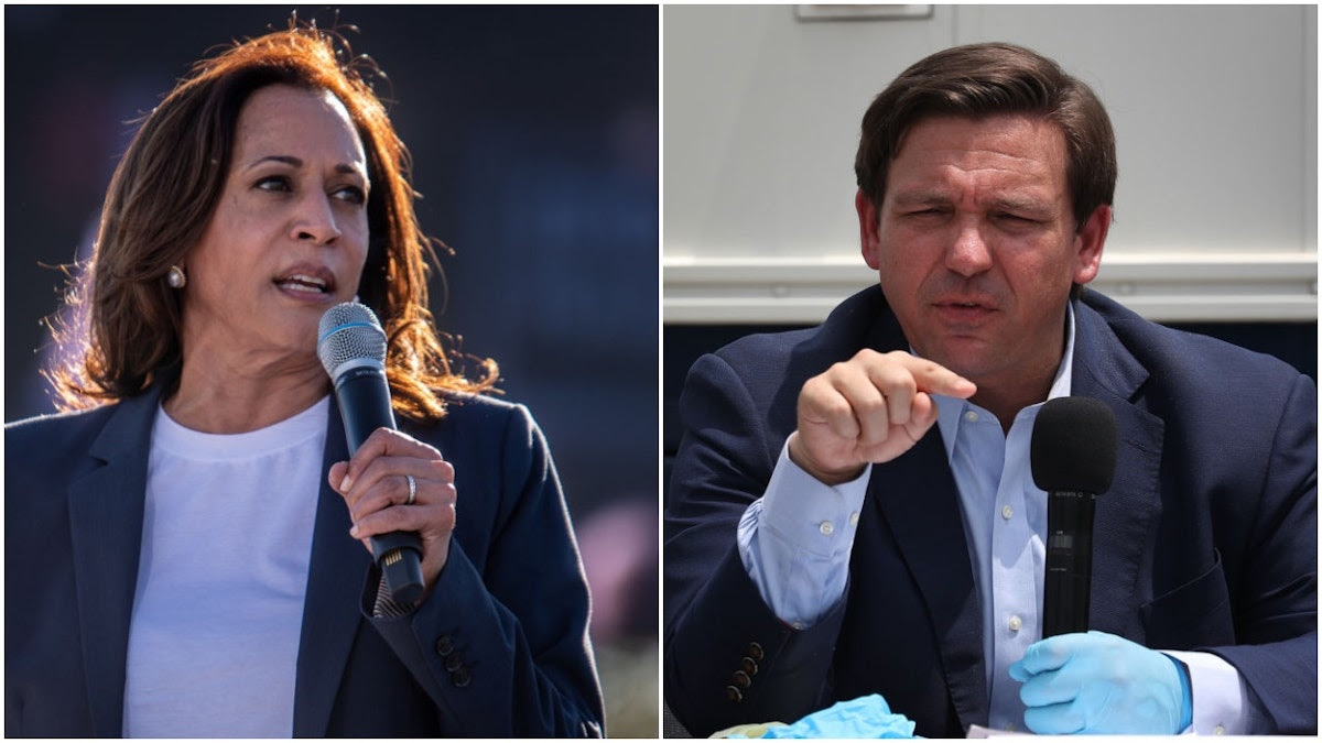 Kamala Arrives In Florida, Says ‘Help Is Here.’ Here’s What DeSantis Said About Administration’s ‘Help.’