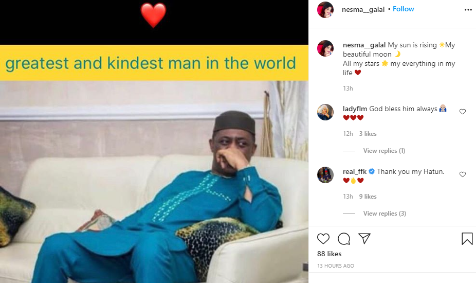 Femi Fani-Kayode calls an Egyptian woman "My Hatun" as they shower encomium on each other 