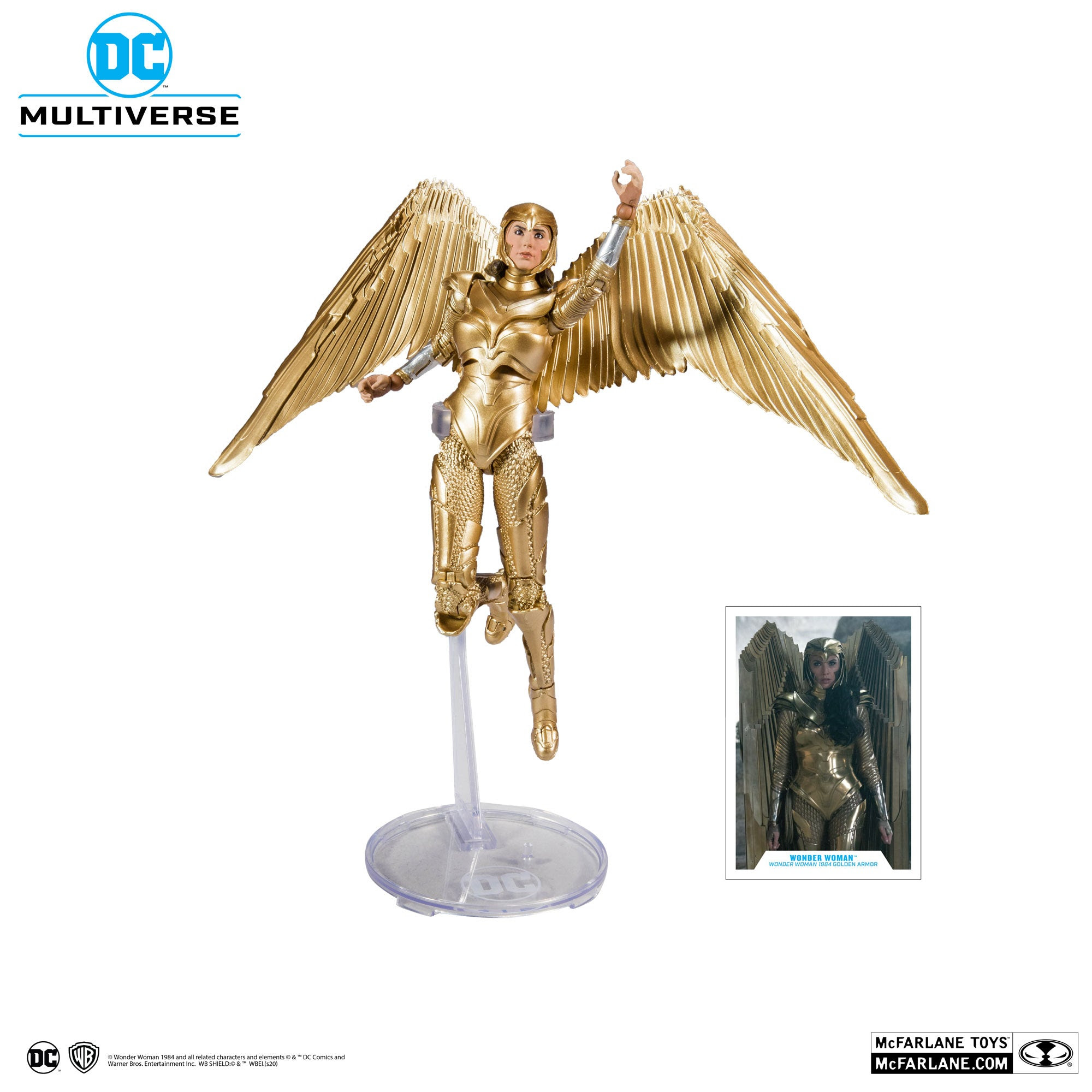Image of DC Multiverse Wonder Woman 1984 7" Scale Action Figures - Wonder Woman (Gold Armor)