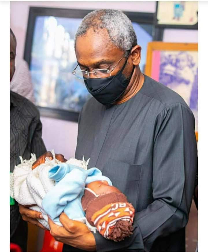 House of Reps speaker, Femi Gbajabiamila, visits family of vendor shot dead by his Security aide (photos)