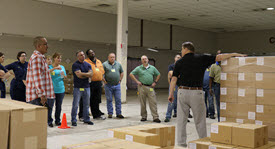 SNS personnel training local emergency responders on receiving stockpiled items