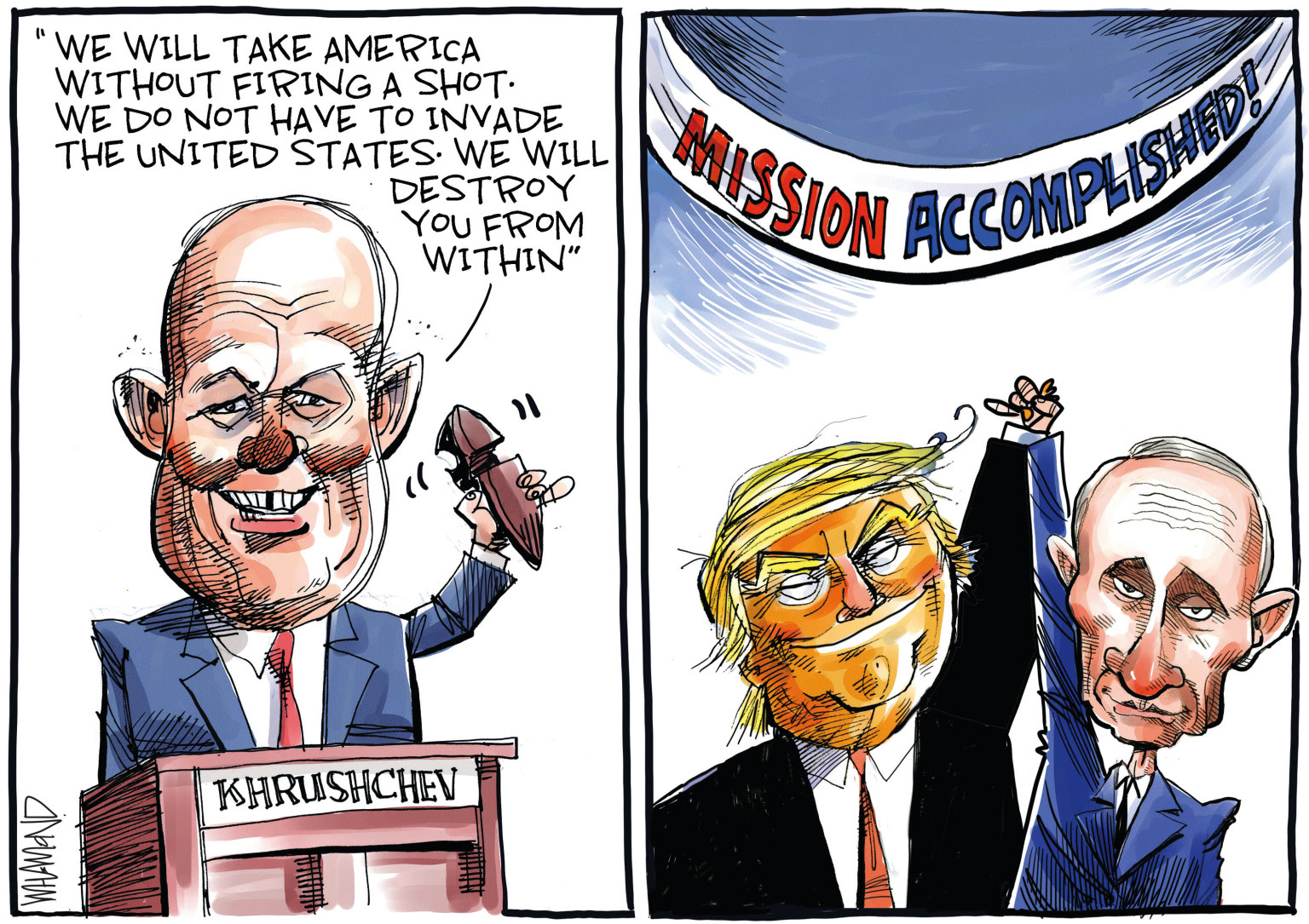 Putin has used Russian money to corrupt the Republican party.