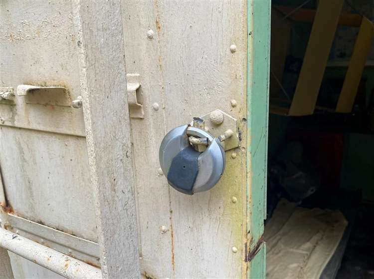 Manager Paul Smith found the locked had been broken on Saturday morning. Picture: The Desert Rats Museum