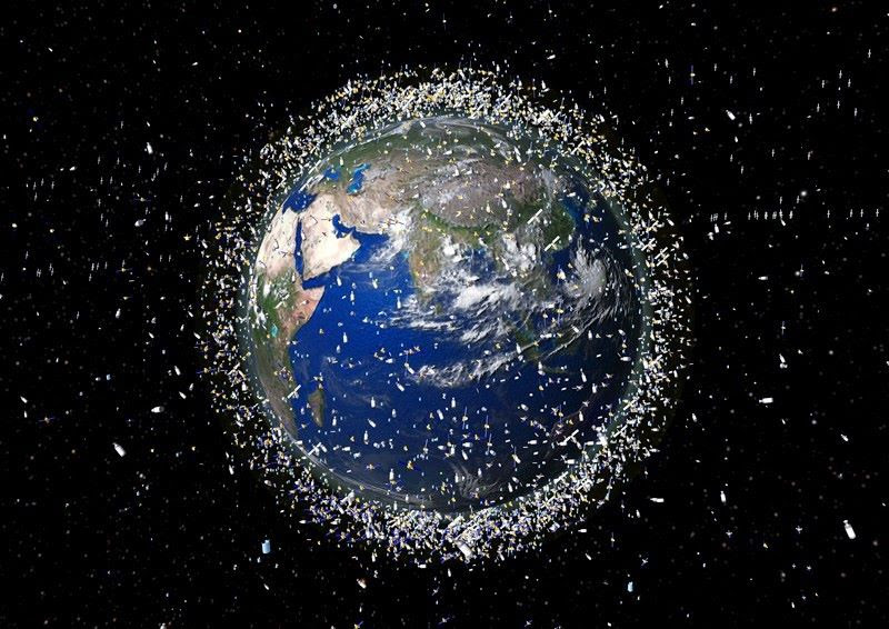 Desechos espaciales. Foto Agencia Espacial Europea