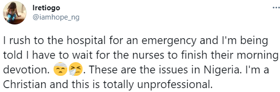 Nigerian lady went to the hospital for an emergency but what the nurses told her would leave you in shock