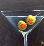 Big Time Olives, 6x6 Inch Oil Painting by Kelley MacDonald - Posted on Monday, February 23, 2015 by Kelley MacDonald