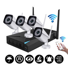 4CH WiFi 1080P IP Camera NVR CCTV Camera System