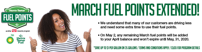 March Fuel Points Extended