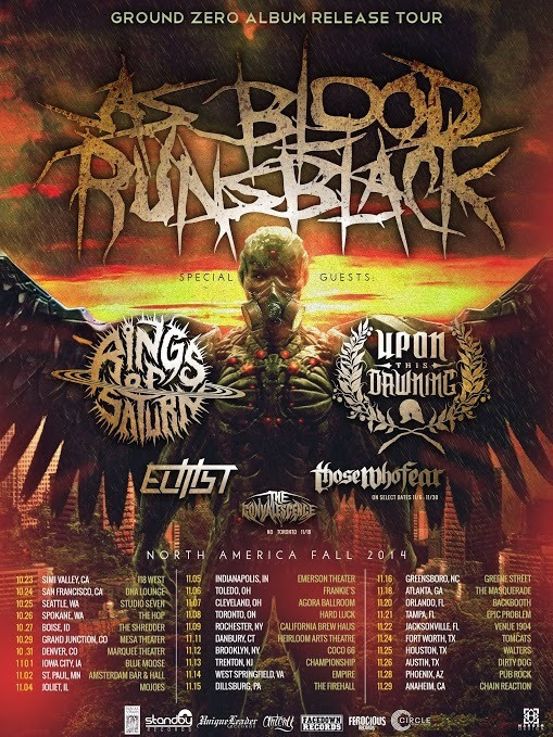 as blood runs black album release tour
