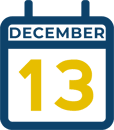 December 13 Calendar Icon