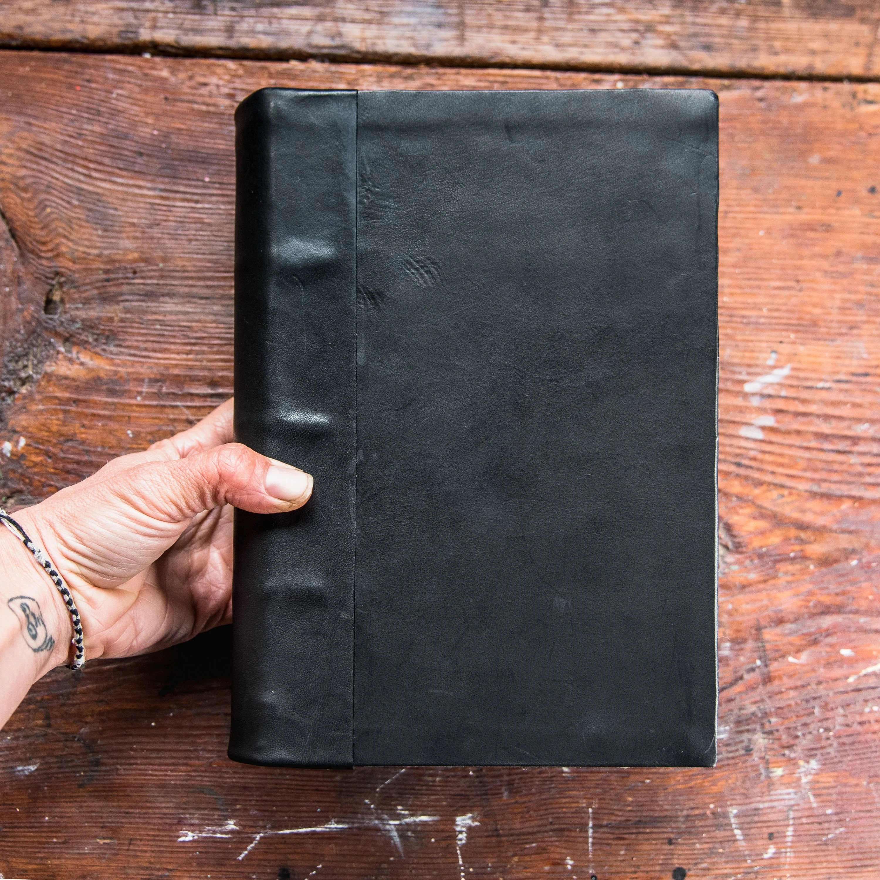 Large Leather Hardcover Journal Leather Diary Handbound Book Etsy