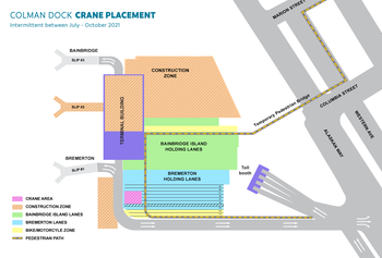 Map of Colman Dock construction