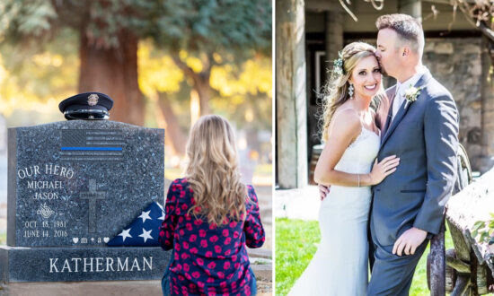 Fallen Officer’s Wife Prays at Grave for Miracle, Meets This Special Man Weeks Later