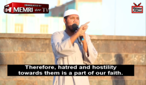 Muslim cleric says “hatred and hostility” toward Jews is “part of our faith”
