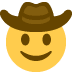 Cowboy hat face