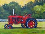 'Farmall' An Original Oil Painting by Claire Beadon Carnell 30 Paintings in 30 Days Challenge Day Tw - Posted on Tuesday, January 13, 2015 by Claire Beadon Carnell