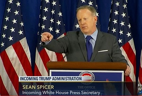 Incoming White House Press Secretary Sean Spicer