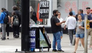 Toronto: “ISIS-like” Islamic teachings freely and widely shared at busy intersection