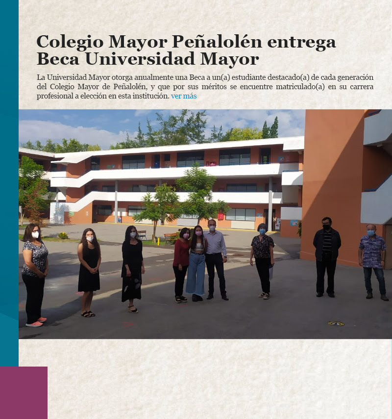 Colegio Mayor Peñalolén entrega Beca Universidad Mayor