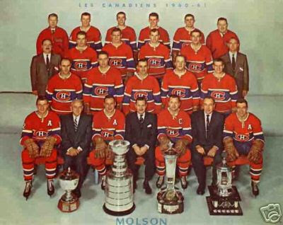 Image result for images of the 1960 montreal canadiens