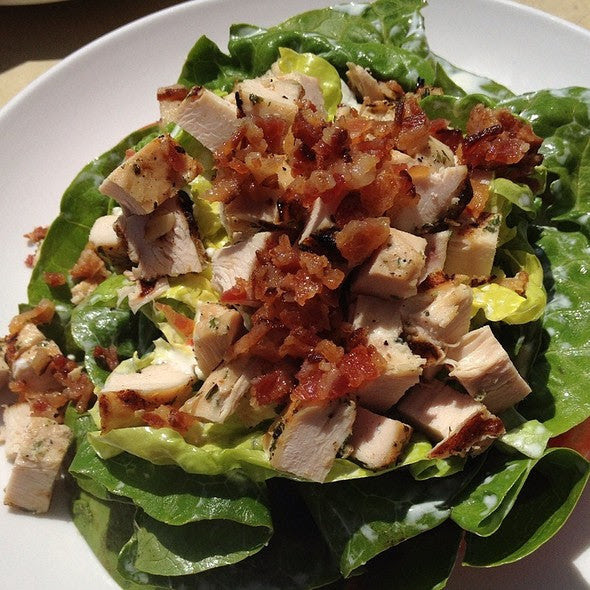 Chicken BLT Salad with Cucumber and Greek Yogurt based Ranch