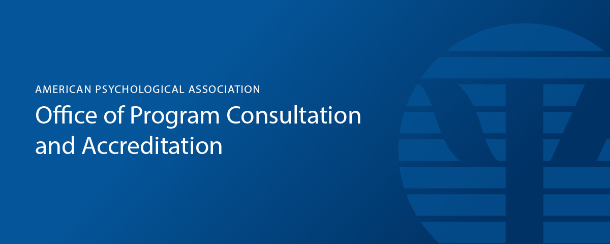 APA Office of Program Consultation and Accreditation