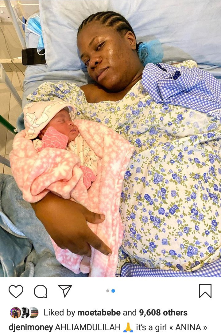 DJ Enimoney welcomes a baby girl