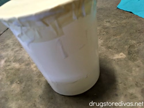 Looking for something to do upcycle yogurt containers left over from making 2 Ingredient Dough? Make these DIY Decoupage Drums from www.drugstoredivas.net. Looking for something to do upcycle yogurt containers left over from making 2 Ingredient Dough? Make these DIY Decoupage Drums from www.drugstoredivas.net.