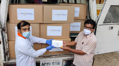 Zymo Research pays it forward by donating one million DNA/RNA Shield - DirectDetect™ test kits to Mapmygenome™ based in Hyderabad, India. Zymo Research pays it forward by donating one million DNA/RNA Shield - DirectDetect™ test kits to Mapmygenome™ based in Hyderabad, India.