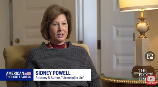 “Irrefutable Proof Is Coming Soon – We Are NOT Done” – Sidney Powell Responds to Supreme Court Decision to Ignore Election Fraud Sidney-Powell-on-Amer-Thought-Leaders-600x332