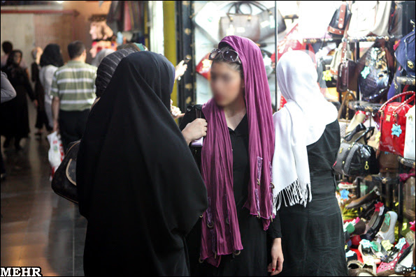 عکس برخرود با بدحجابی تهران