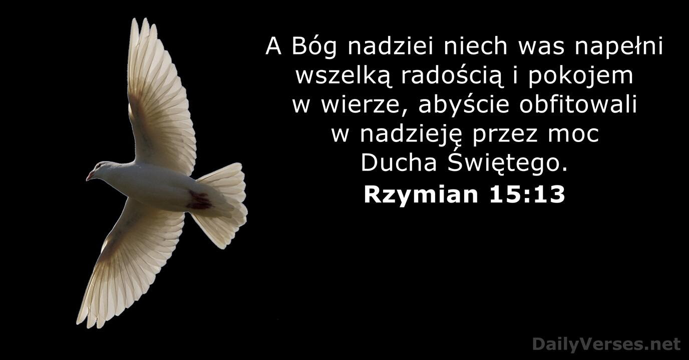 Rzymian 15:13 - Wers Biblii - DailyVerses.net