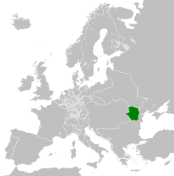 Localització del Principat de Moldàvia, 1789